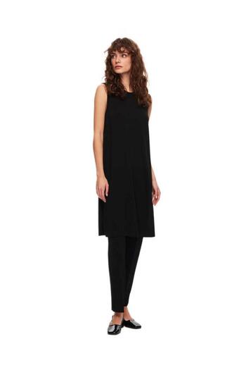 MISS DALIDA Black Knitwear Tunic - Basic Sleeveless Design
