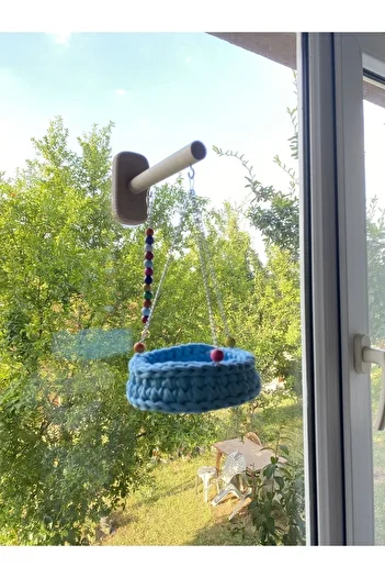 ADAPATİ PET Paraket Budgie Glass Bed with Suction Cup