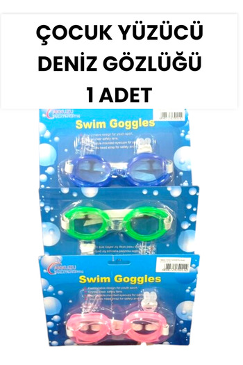 SEYFİKİRTASİYE Mixed Color Children's Swimmer - Sea Goggles 1 Piece