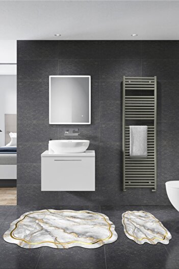 Alanur Home Set de baie din 2 piese Mimosa Cut Laser St 210188 gr