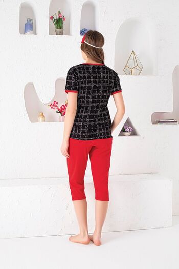 DONLİZZA 1300 Capri Set Reported Combed Viscose