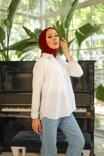 SHİROSA Cămașă Hijab Oversize - Model de bază