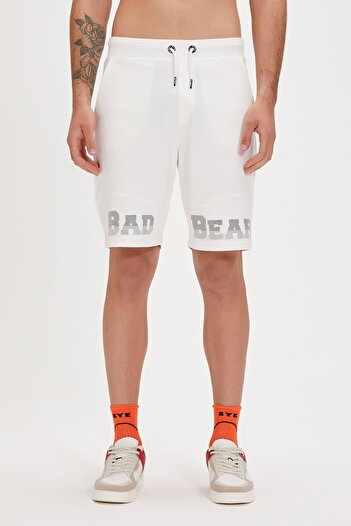 Bad Bear Grid Beyaz Erkek Şort