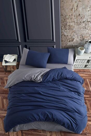 EVYA 100% Organic 160X200 cm Duvet Cover Set Soft Double Sided