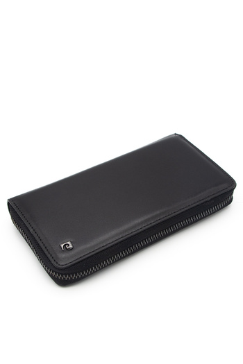 Pierre Cardin Unisex Black Leather Wallet - Analin A11056