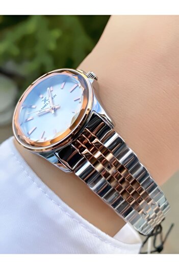 Daniel Klein Rose Silver Color Waterproof Women's Wristwatch - Bracelet