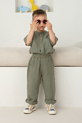 Mioma Kids Dark Cagla - Pipe Leg Trousers