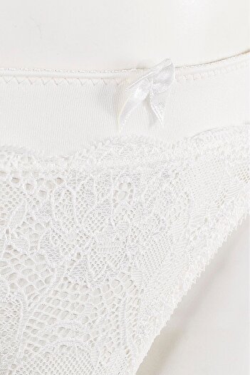 NBB Fancy Ecru Lace String