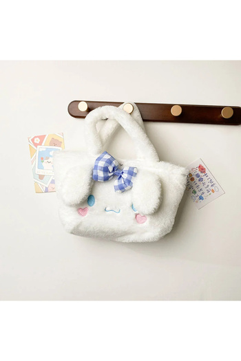 sofun Anime Sanrio Kuromi Cinnamonroll Kawaii Peluş Günlük El Çantası