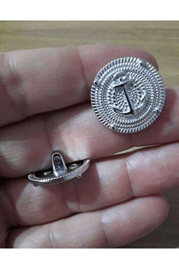İMREN AKSESUAR Free Nickel Hanging 18 Mm Metal Button - Special Design, 1 Pack of 5 Pieces