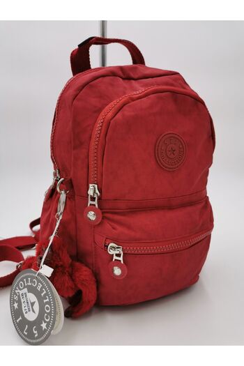 571 Collections Çanta Red Youth Sports Bag - Women, Both Back and Chest, Small Size