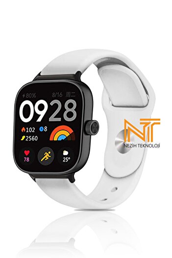 Nezih Case Xiaomi Redmi Watch 4 / 5 and Xiaomi Mi Band 8 Compatible Classic a Quality Silicone Cord