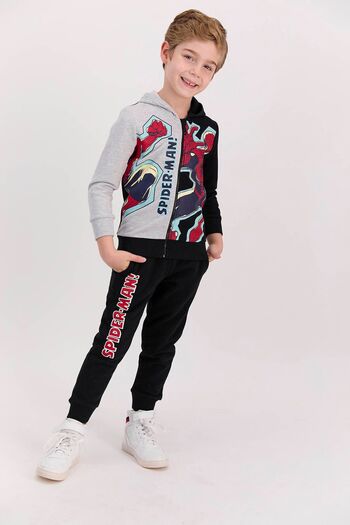 SPIDERMAN Licensed Grimelange Boy's Zippered Tracksuit Set