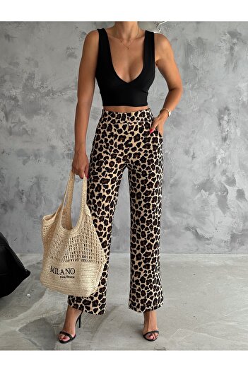 fiolin Women's Knitted Crepe Pants - Comfortable and Stylish