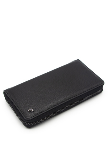Pierre Cardin Black Unisex Leather Floater Wallet - FT11056
