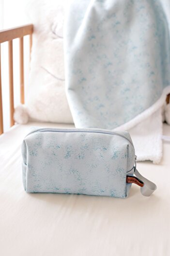 HAMUR Zippered Dirty Clean Wet Dry Baby Laundry Clothes Outfit Multi-Purpose Makeup Bag Solid Green