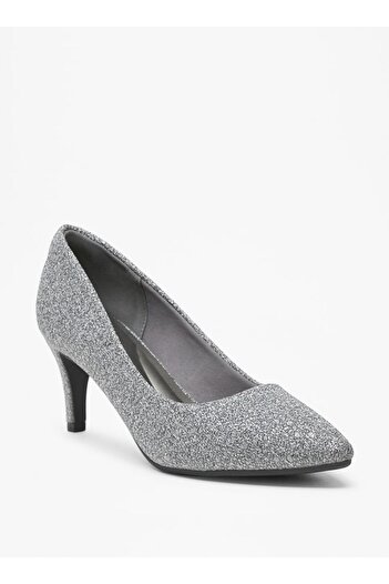 Flora Bella by Shoexpress Textured Slip-On Pumps with Cone Heels