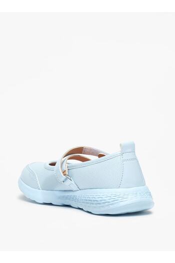 Little Missy Panelled Mary Jane Shoes with Hook and Loop Closure
