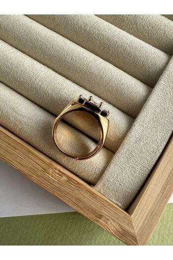ringbox Gold Taşlı Serçe Parmak Yüzüğü
