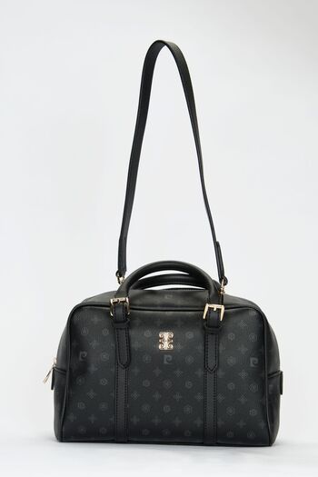 Pierre Cardin Schwarze Damen-Umhängetasche mit Monogramm 05PO22Y1557