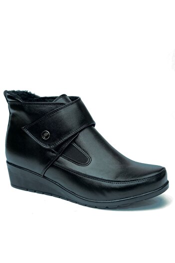 MAGIC SHOES Women's Black Comfort Full Orthopedic Mother Boots