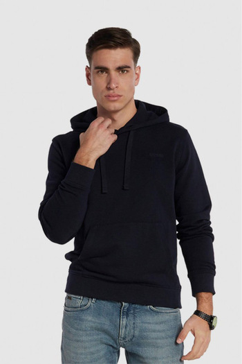 Guess Men's Christian Hooded Sweatshirt - Black