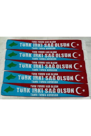 ötüken Scarf Turkish Dormitory Possessed God Turkish! Bless It Written Knitted Scarf