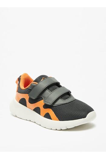 Oaklan by Shoexpress Panelled Walking Shoes with Hook and Loop Closure