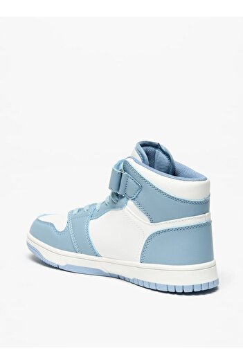 Oaklan by Shoexpress Panelled High-Top Sports Shoes with Hook and Loop Closure