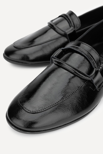 Valmenti Simax BLACK Γνήσιο Δερμάτινο Loafer - Μοντέλο KRSK RGN