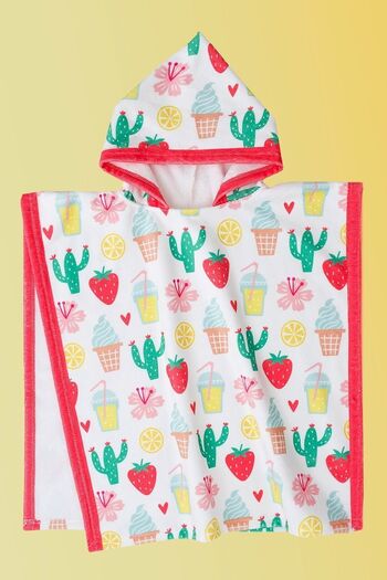 HAMUR Children's Poncho Beach Towel Ice Cream