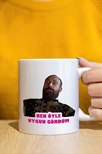 HOPENA White Cup Magnificent Century Süleyman I Saw It So Appropriate