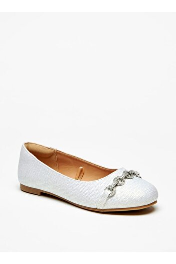 Celeste Girls' Embellished Round Toe Ballerina Shoes