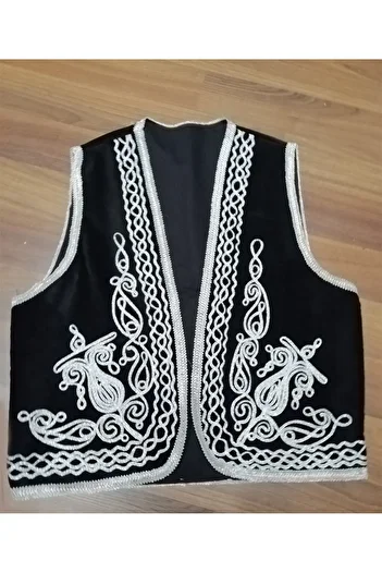 Kaftan Collection Velvet Ottoman Embroidered Vest