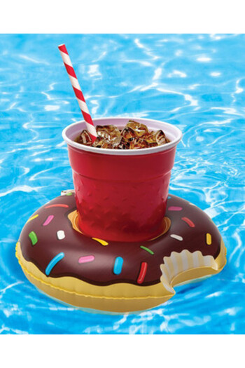 Şeker Ofisi Sea Bed Inflatable Cup Holder Donut Black
