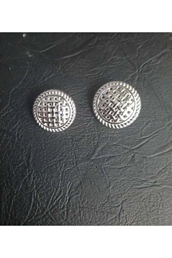 İMREN AKSESUAR Imren Special Design Bottom Stand 2 cm Strap Plated Free Nickel Metal Button 6 Pieces