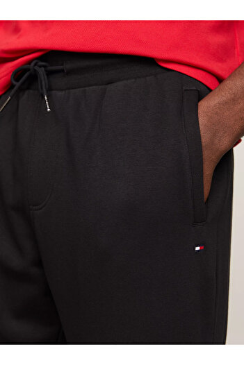 Tommy Hilfiger Erkek FLAG LOGO Eşofman Altı-Siyah
