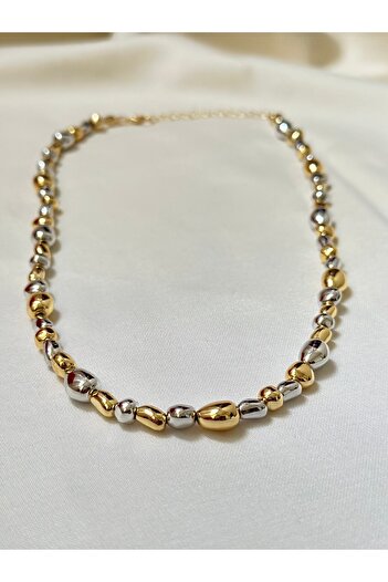Brillo Serenay Gold Natural Stone - Hematite with Silver Colour (cotton)