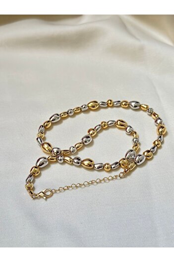 Brillo Serenay Gold Natural Stone - Hematite with Silver Colour (cotton)