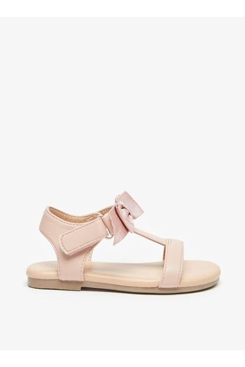 Flora Bella by Shoexpress Bow Applique Strap Sandals with Hook and Loop Closure