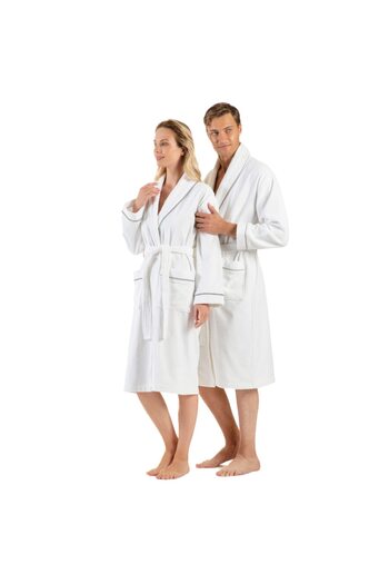 English Home Bademantel Damen, Bademantel Herren, Unisex 100% türkisches Baumwollfrottee