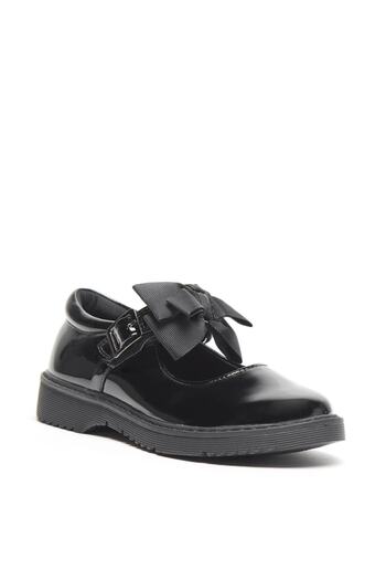 Juniors Bow Accent Mary Jane Shoes with Buckle Closure