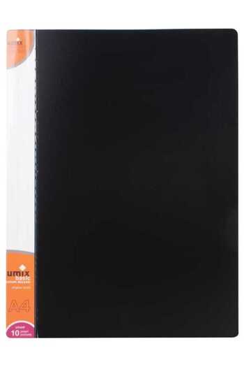 Umix 10-Piece Black A4 Presentation File - N:U1141P-Si