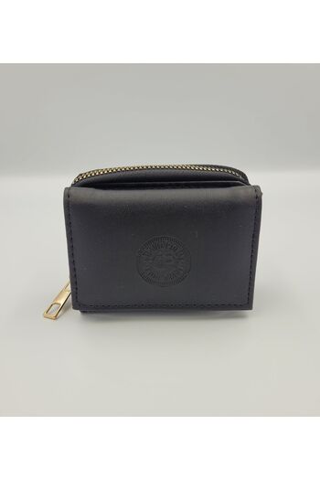 DAVID POLO Kırase Women's Black Sports Mini Wallet with Many Pockets and Quality