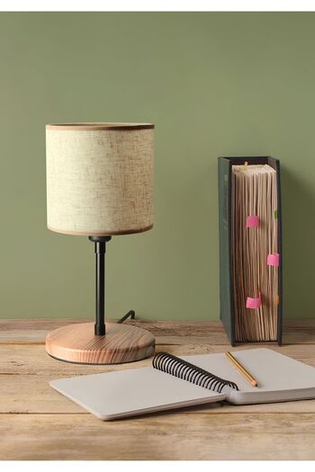 HOMİNG Risa Mini Homing - Cream Gray Fabric, Wooden Base Headboard