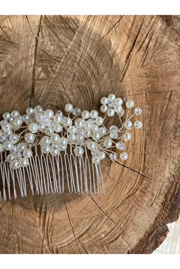 Pearly Handmade Αξεσουάρ για νυφικά μαλλιά Κρυστάλλινο μαργαριτάρι χτένα πόρπη Henna αρραβωνιαστικό κλιπ γάμου