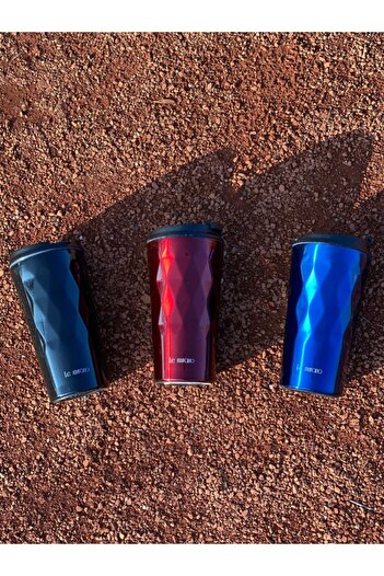 Le murano Diamond Steel Thermos Red 350 Ml