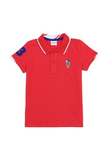 U.S. Polo Assn. Red Polo Neck Boy's T-shirt