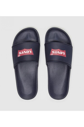 Levi's Men's Logo Blue Slippers