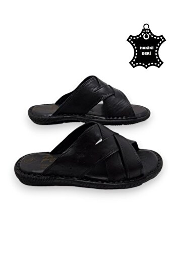 MAGIC SHOES Ортопедичні чоловічі капці з натуральної шкіри та супінатором для п'яти
